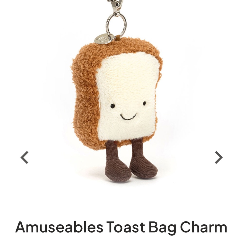 JELLYCAT AMUSEABLES TOAST BAG CHARM!